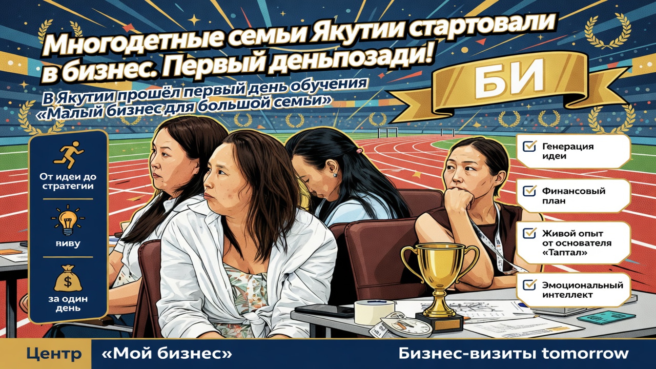 Многодетные семьи Якутии стартовали в бизнес. Первый день позади!